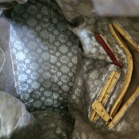 Ivanka Trump collection rare ostrich pattern purse handbag - Picture 9 of 10